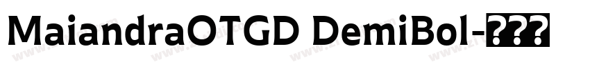 MaiandraOTGD DemiBol字体转换
